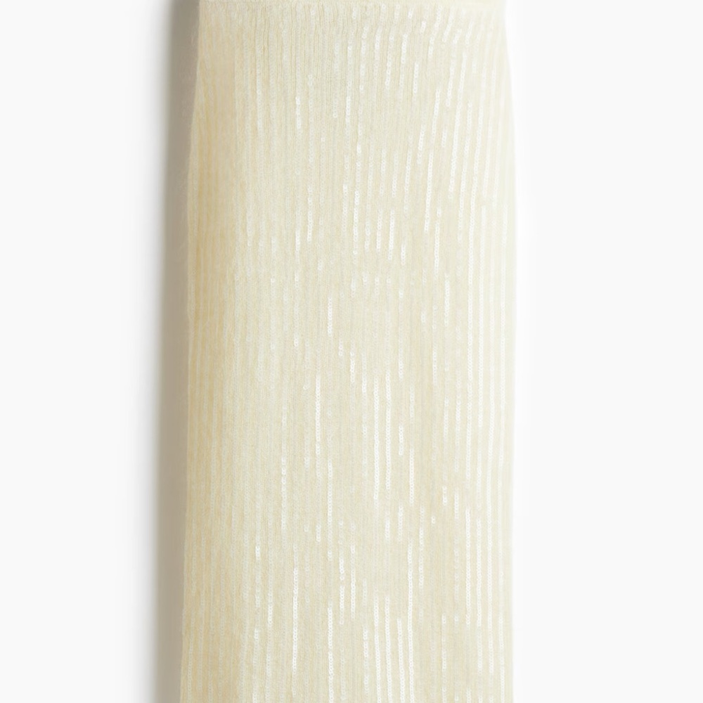 H&M mohair blend sequin skirt